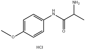 2-Amino-N-(4-methoxyphenyl)propanamidehydrochloride 구조식 이미지