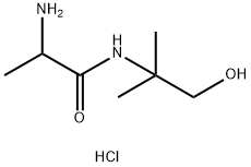 2-Amino-N-(2-hydroxy-1,1-dimethylethyl)-propanamide hydrochloride Structure
