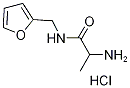 2-Amino-N-(2-furylmethyl)propanamide hydrochloride Structure