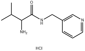 2-Amino-3-methyl-N-(3-pyridinylmethyl)butanamidehydrochloride 구조식 이미지