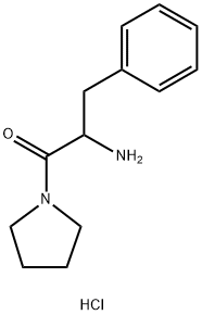 2-Amino-3-phenyl-1-(1-pyrrolidinyl)-1-propanonehydrochloride Structure