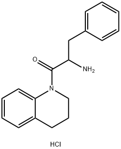 2-Amino-1-[3,4-dihydro-1(2H)-quinolinyl]-3-phenyl-1-propanone hydrochloride Structure