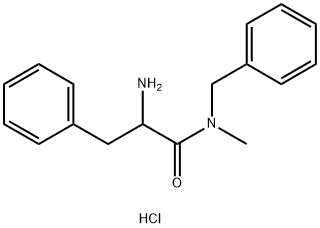 2-Amino-N-benzyl-N-methyl-3-phenylpropanamidehydrochloride Structure