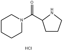 1-Piperidinyl(2-pyrrolidinyl)methanonehydrochloride 구조식 이미지