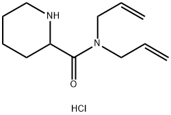 N,N-Diallyl-2-piperidinecarboxamide hydrochloride 구조식 이미지