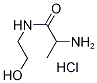 2-Amino-N-(2-hydroxyethyl)propanamidehydrochloride Structure