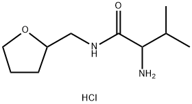 2-Amino-3-methyl-N-(tetrahydro-2-furanylmethyl)-butanamide hydrochloride 구조식 이미지