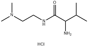 2-Amino-N-[2-(dimethylamino)ethyl]-3-methylbutanamide dihydrochloride 구조식 이미지