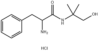 2-Amino-N-(2-hydroxy-1,1-dimethylethyl)-3-phenylpropanamide hydrochloride 구조식 이미지