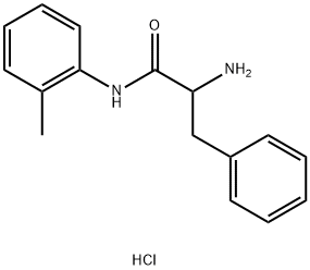 2-Amino-N-(2-methylphenyl)-3-phenylpropanamidehydrochloride Structure