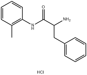 2-Amino-N-(2-methylphenyl)-3-phenylpropanamidehydrochloride 구조식 이미지