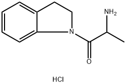 2-Amino-1-(2,3-dihydro-1H-indol-1-yl)-1-propanonehydrochloride Structure
