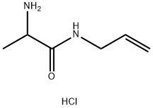 N-Allyl-2-aminopropanamide hydrochloride 구조식 이미지