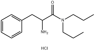 2-Amino-3-phenyl-N,N-dipropylpropanamidehydrochloride 구조식 이미지