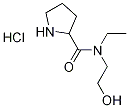 N-Ethyl-N-(2-hydroxyethyl)-2-pyrrolidinecarboxamide hydrochloride 구조식 이미지