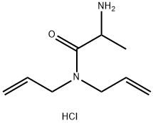 N,N-Diallyl-2-aminopropanamide hydrochloride Structure