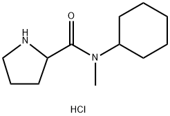 N-Cyclohexyl-N-methyl-2-pyrrolidinecarboxamidehydrochloride 구조식 이미지