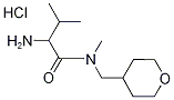 2-Amino-N,3-dimethyl-N-(tetrahydro-2H-pyran-4-ylmethyl)butanamide hydrochloride Structure