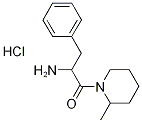 2-Amino-1-(2-methyl-1-piperidinyl)-3-phenyl-1-propanone hydrochloride 구조식 이미지