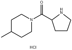 (4-Methyl-1-piperidinyl)(2-pyrrolidinyl)methanonehydrochloride Structure