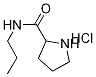 N-Propyl-2-pyrrolidinecarboxamide hydrochloride Structure