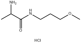 2-Amino-N-(3-methoxypropyl)propanamidehydrochloride Structure