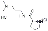 N-[3-(Dimethylamino)propyl]-2-pyrrolidinecarboxamide dihydrochloride 구조식 이미지