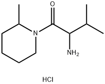 2-Amino-3-methyl-1-(2-methyl-1-piperidinyl)-1-butanone hydrochloride 구조식 이미지