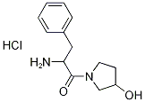2-Amino-1-(3-hydroxy-1-pyrrolidinyl)-3-phenyl-1-propanone hydrochloride Structure