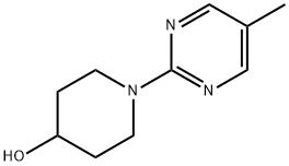 4-Piperidinol, 1-(5-methyl-2-pyrimidinyl)- Structure