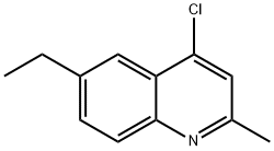 4-CHLORO-6-ETHYL-2-METHYLQUINOLINE Structure