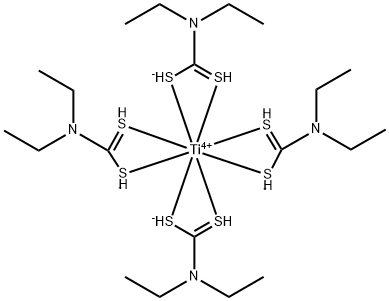 TITANIUM DIETHYLDITHIOCARBAMATE Structure