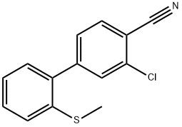 2-Chloro-4-[2-(Methylsulfanyl)phenyl]benzonitrile Structure