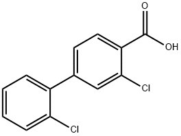 2-Chloro-4-(2-chlorophenyl)benzoic acid Structure