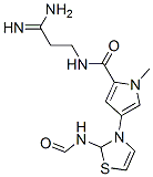 3-(5-(((3-amino-3-iminopropyl)amino)carbonyl)-1-methyl-1H-pyrrol-3-yl)-2-(formylamino)thiazole Structure