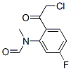 포름아미드,N-[2-(클로로아세틸)-5-플루오로페닐]-N-메틸-(9CI) 구조식 이미지