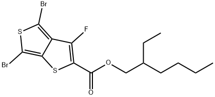 2-Ethylhexyl-4,6-dibroMo-3-fluorothieno[3,4-b]thiophene-2-carboxylate 구조식 이미지