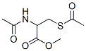 2-아세트아미도-3-(아세틸티오)프로판산,메틸에스테르 구조식 이미지