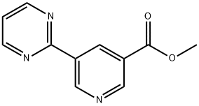 메틸5-(피리미딘-2-일)피리딘-3-카르복실레이트 구조식 이미지