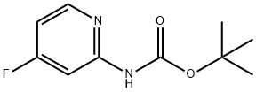 tert-부틸4-플루오로피리딘-2-일카르바메이트 구조식 이미지