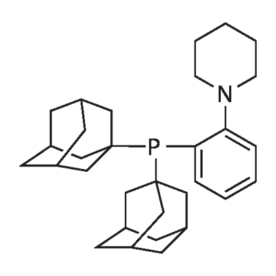 2-(Di-1-adamantylphosphino)phenylpiperidine Structure