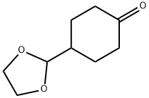 Cyclohexanone, 4-(1,3-dioxolan-2-yl)- 구조식 이미지