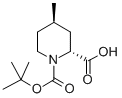 (+/-)-TRANS-N-BOC-4-METHYL-PIPECOLINIC ACID 구조식 이미지