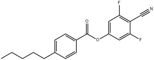 4-시아노-3,5-디플루오로페닐4-펜틸-벤조에이트 구조식 이미지