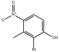 2-브로모-3-메틸-4-니트로페놀 구조식 이미지