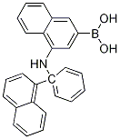 보론산,B-[4-(1-나프탈레닐페닐라미노)-1-나프탈레닐]- 구조식 이미지