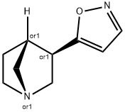 1-Azabicyclo[2.2.1]heptane,3-(5-isoxazolyl)-,exo-(9CI) 구조식 이미지