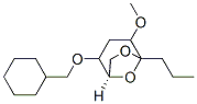 6,8-Dioxabicyclo3.2.1octane, 2-(cyclohexylmethoxy)-4-methoxy-5-propyl-, 1R-(exo,exo)- 구조식 이미지