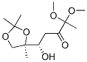 3-Pentanone, 1-hydroxy-4,4-dimethoxy-1-(2,2,4-trimethyl-1,3-dioxolan-4-yl)-, (R*,S*)- Structure