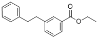벤조산,3-(2-페닐에틸)-,에틸에스테르 구조식 이미지
